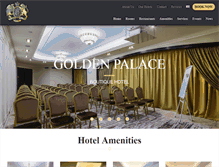 Tablet Screenshot of goldenpalacehotel.am